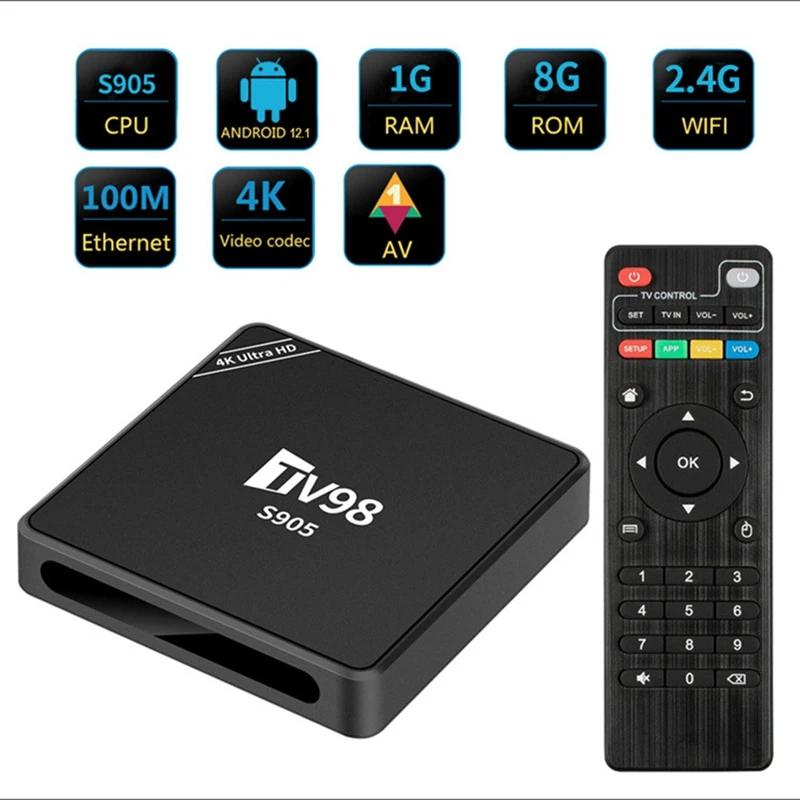 TV98 TV ڽ 1G + 8G  ڽ, S9054K ȵ̵ 12 Ʈ TV ڽ, RJ45, 10M 100M TV 98 ̵ ÷̾